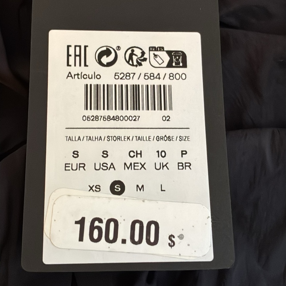 NWT. Massimo Dutti Black Technical Flared Midi Sk… - image 12